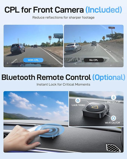 VIOFO A229 Ultra 2CH Dual 4K Dash Cam Front and Rear, Dual STARVIS 2 IMX678 Sensors & 2-Channel 4K HDR, Faster 5GHz Wi-Fi & Precise GPS Car Camera, Voice Control, Super Night Vision 2.0