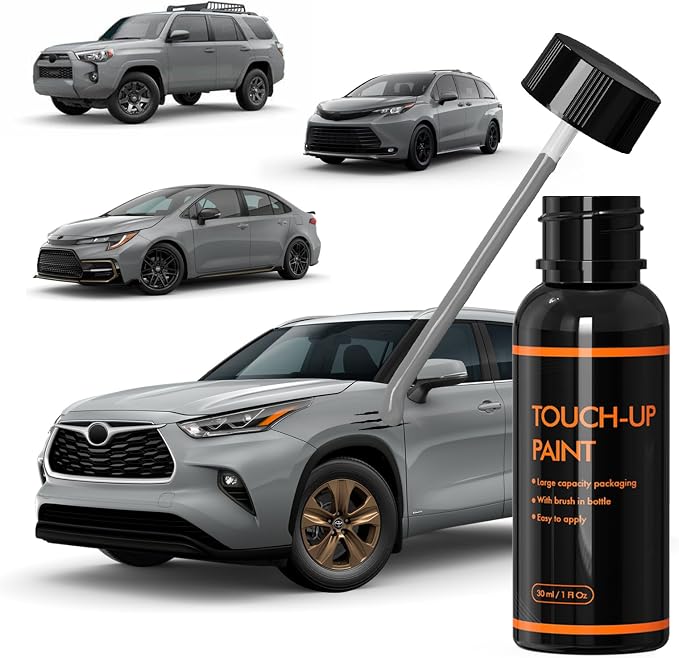 1H5 Cement Touch Up Paint for Toyota, DIY Car Paint Scratch Repair Kit, Automotive Paints, Quick Easy Fix Scratch Repair for Highlander/Corolla/Tacoma/Tundra/4Runner/Sienna/FJ Cruiser/Sequoia