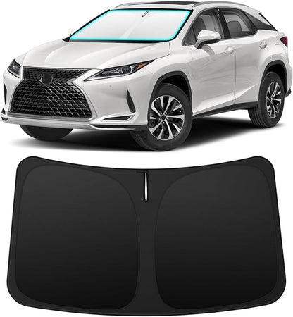 INSAUTO Custom Fit Windshield Sun Shade Accessories for Lexus RX 2016-2022, Foldable Front Window Sunshade, UV & Heat Reflector, Keeps Interior Cool, Includes Storage Bag