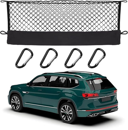 Envelope Style Cargo Net Compatible with Volkswagen Atlas New 2026 2025 2024 2023 2022 2021 2020 2019 2018 2017 Trunk Car Rear Tailgate Touring Netting