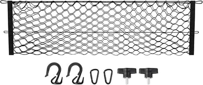 Canvcle Trunk Cargo Net for 2018-2025 2026 Chevy Equinox & GMC Terrain Accessories Envelope Style Mesh Trunk Net Organizer and Storage Stretchable Elastic Nylon Rear Cargo Netting with Hooks
