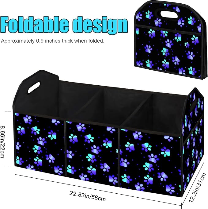 Galaxy Collapsible Trunk Organizer Automotive Storage Car Multicompartment Large Capacity