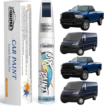 Patriot Blue Pearl-Coat(PPX/RPX) Touch Up Paint for Ram, Exact Color Match Car Paint Scratch Repair Remover Pen Kit Fix Vehicle Chips and Automotive Nicks Scuff
