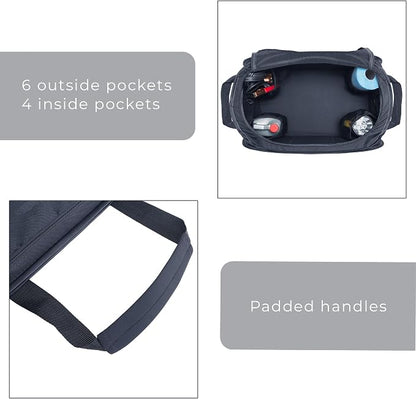 Smart Design Pop Up Chevy Trunk Organizer with Easy Carry Handles, Side Pockets, and Zipper Top - Collapsible Design - Holds 50 lbs. - Durable Fabric - 23 Inch - Home Organization - Chevrolet