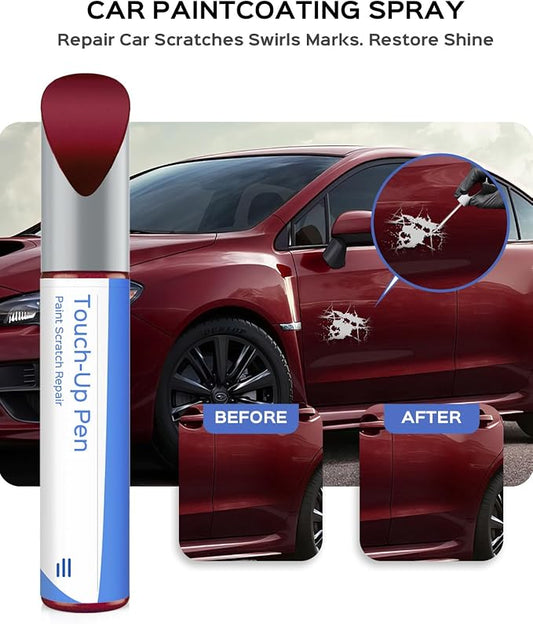 M1Y Crimson Red Pearl Touch Up Paint Compatible with Subaru Exact Match Chips and Nicks Touch Up