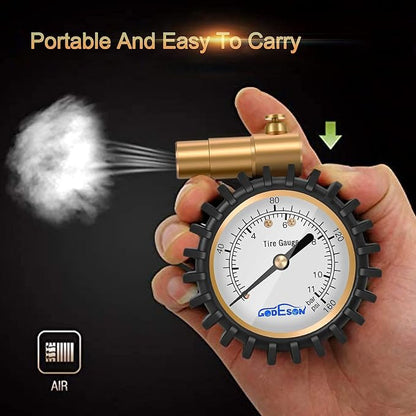 GODESON Presta Tire Pressure Gauge, Presta Valve Tire Pressure Gauge