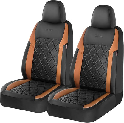 Coverado Car Seat Covers, Front Seat Covers, 2 Front Automotive Seat Cover, Mesh Breathable Seat Protectors, Universal Fit for Most Cars