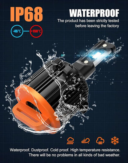 Customized Special Edition H7 Low Beam LED Bulbs For Tiguan Golf 6 Golf 7 MK6 7 Passat Jetta. Plug and Play, OEM: 5K0941109C. Built-in Fan and 3 Thermally Conductive Copper Tubes. 2-Pack