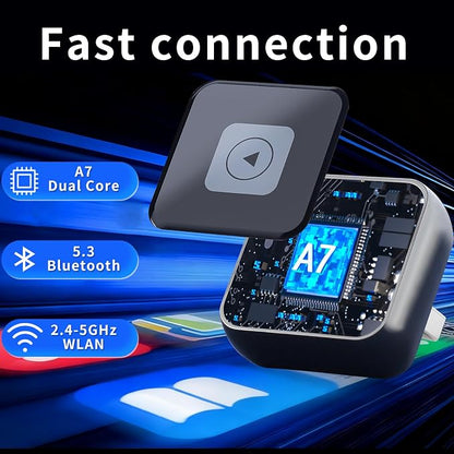 Wireless Carplay Adapter(2025 Upgrade), Plug and Play, Convert Wired to Wireless Bluetooth Carplay Adapter for iPhone - No Latency -Mini Size