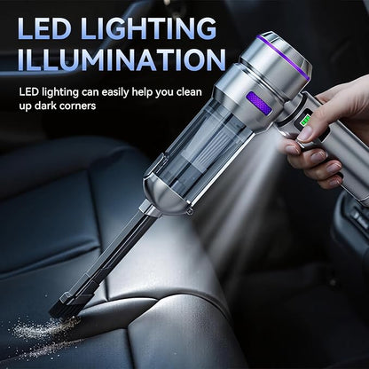 NWDEY Car Vacuum Cleaner High Power 20000Pa – Cordless Handheld Mini Vacuum & Air Duster for Car & Desk, Home, Office & Camping, Ideal Gift for Men & Women, 6000mAh Battery (Fast Charging Edition)