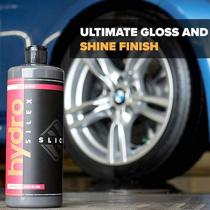 Car Tire Shine Gel and Conditioner. SIO2 & Black Dye Infused, No Sling Formula. Enhances Tires Color & Finish, Leaves Your Tires Looking Clean For Weeks. (16oz)