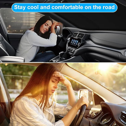 Car Sun Shade for 2023 2024 2025 2026 Honda CRV Windshield Sun Shade, Sun Visor Windshield Screen Cover for Honda CR-V Front Window Sunshade Foldable Auto Interior Accessories UV Block to Keep Cool