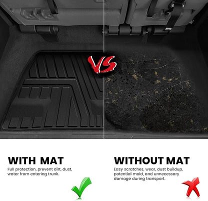 LASFIT Trunk Mat for Honda Odyssey 2018-2026, Custom Fit Cargo Mat, Waterproof All Weather, Kid & Pet Friendly, Easy Clean for Family Use