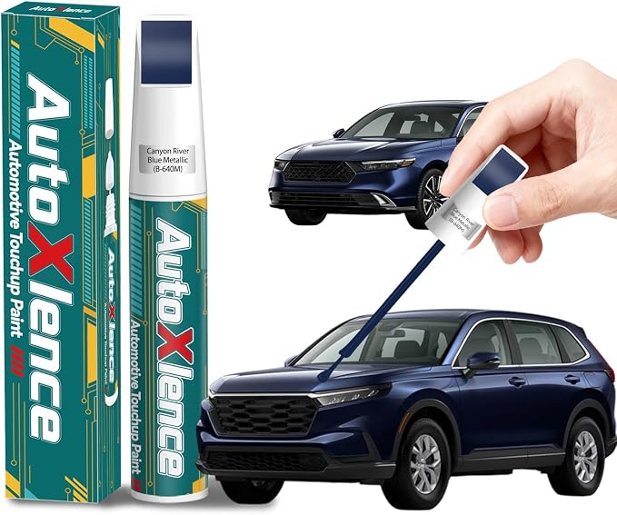 B-640M Canyon River Blue Metallic Touch Up Paint Compatible with Honda Car Paint Pen Scratch Repair Automotive Scratch Remover Fix Exact Color Match