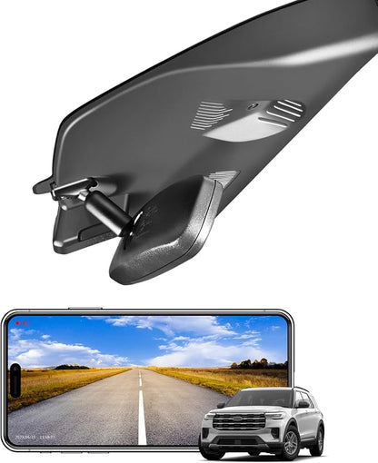 Mangoal 4K Dash Cam for Ford Explorer U625 2025 2026, Base XLT ST_Line Limited Timberline Platinum King Ran(Model D), UHD 2160P Video, WiFi & App, GPS, 64GB Card