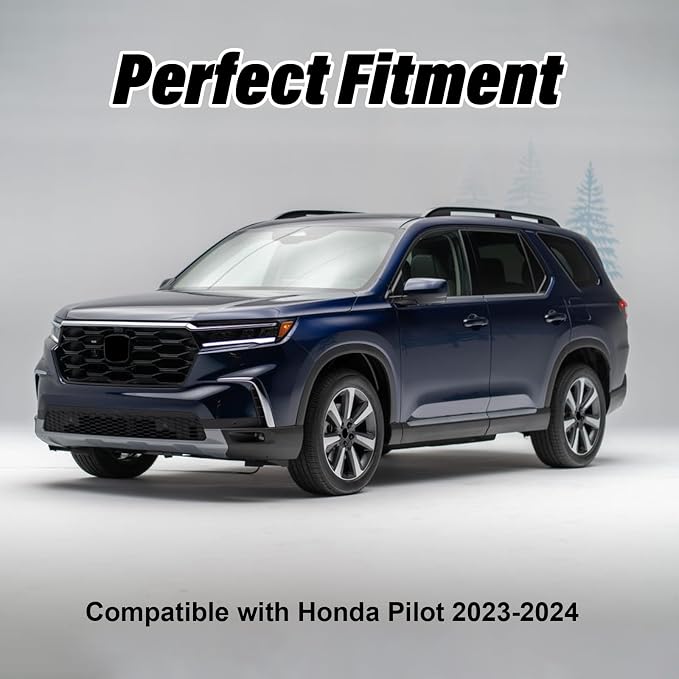 Interior Trim Kit for Honda Pilot 2023-2026 Carbon Gear Shift Panel Cover AC Vent Dash Trim