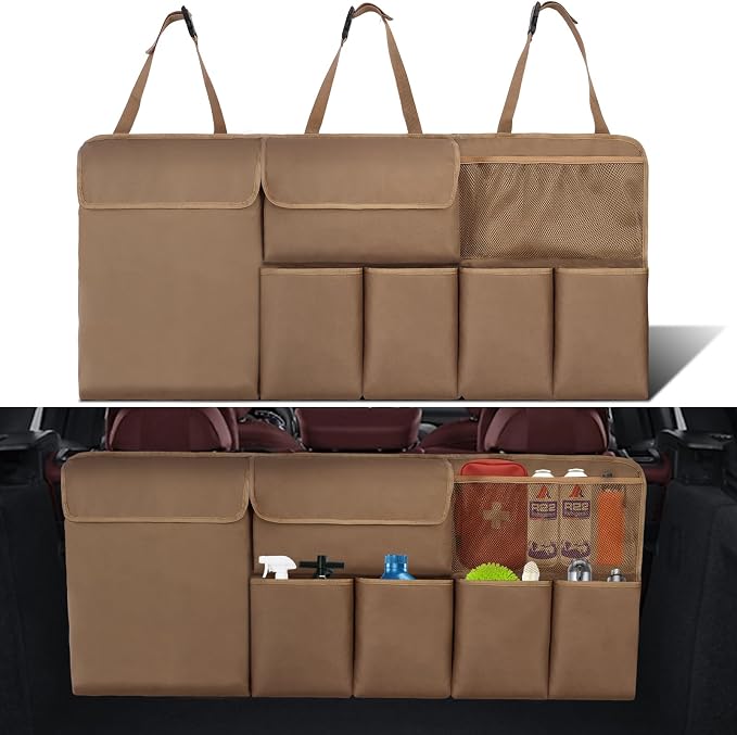 Car Trunk Organizer Backseat Hanging Organizer with Storage Pockets for Subaru Crosstrek, Forester, Outback, Ascent 2000-2024 2025 Car Accessories