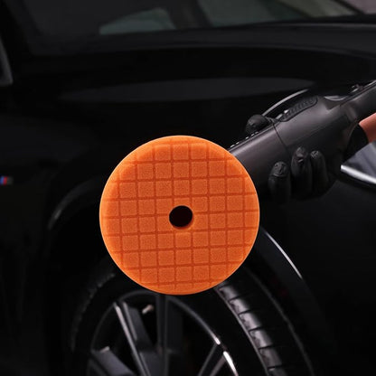 SPTA PRO Orange Heavy-Cut Polishing Foam Pad, 1Pc 3 Inch 80mm Backing Plate Compound Buffing Polishing Sponge Pads for Car Buffer Polisher Compounding, Polishing and Waxing -SF301