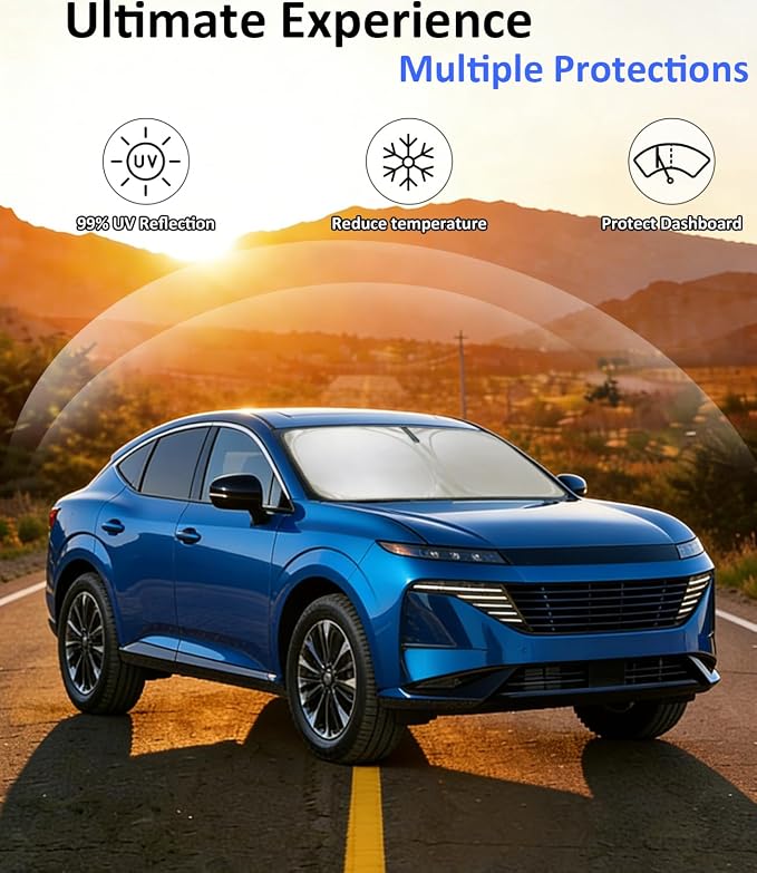 Windshield Sun Shade Custom-Fit for Nissan Murano 2025-2026