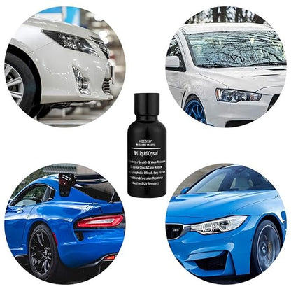 High Gloss 12H 3D Diamond Hardness Nano Super Ceramic Automotive Coating car kit,Hocossy Anti-Scratch Super Hydrophobic Liquid Pro Premium Ceramic Car Coating Paint Sealant Protection-30ml