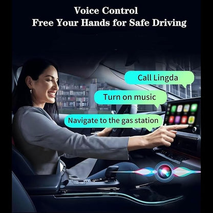 3-in-1 Car Adapter (2026 Model), 3 in 1 Adapter Plug and Play, Plug and Play, Stable Connection, No Delay, for Car Play&Android Auto (A, for iPhone)
