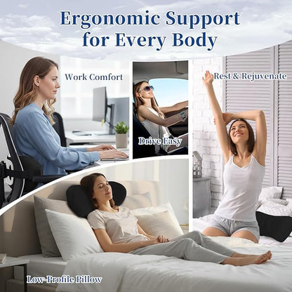 Lumbar Support Pillow for Office Chair - Lumbar Pillow for Car - Ergonomic Lumbar Support Pillow for Car Back Support Cushion