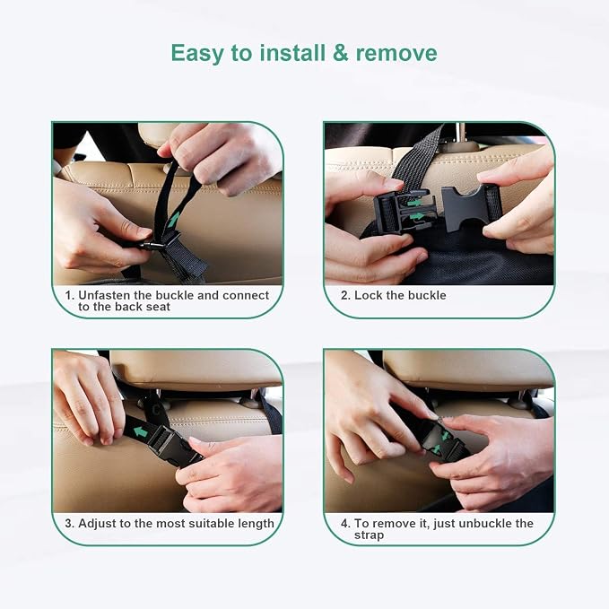 Oasser Back Seat Trunk Organizer Hanging Car Organizer Foldable Cargo Storage with 6 Large Pockets 3 Adjustable Straps 40x19inch