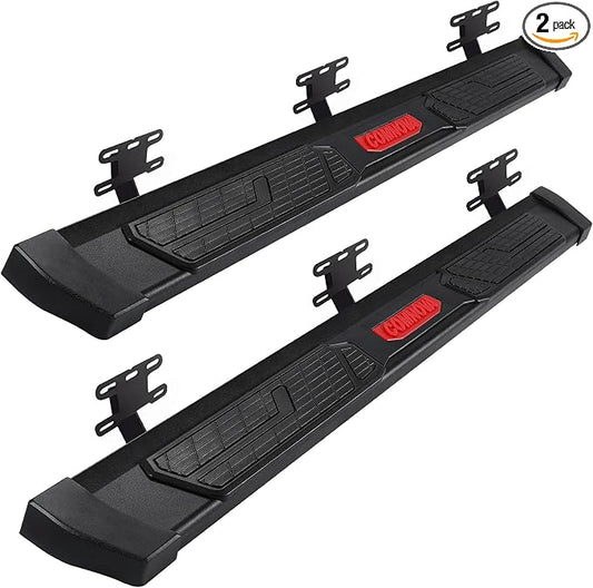 COMNOVA Running Boards Compatible with 2019-2026 Ram 1500 Crew Cab (excl. Classic/2500/3500), 6 Inch Carbon Steel Black Truck Side Step, Nerf Bars Steps for Ram 1500 Crew Cab.