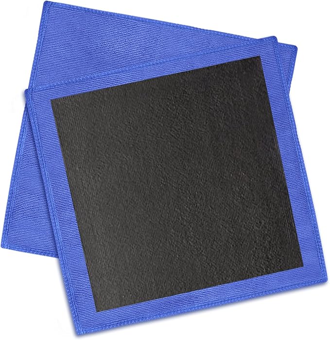 2PCS Clay Towel Auto Detailing, Clay Bar Towel Cloth Auto Detailing for Car (12 x 12 in) (Blue)