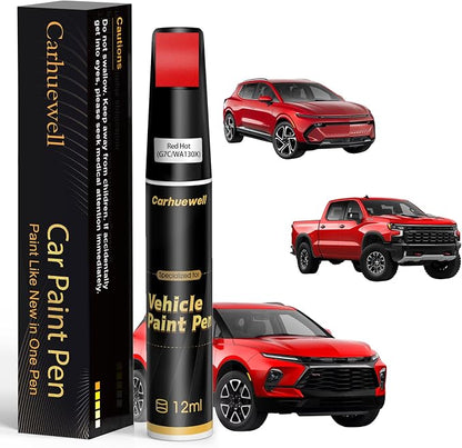 Red Hot(G7C/WA130X) Touch Up Paint for Chevrolet, Car Paint Pen Scratch Repair Two-In-One Touch Up Paint, Exact Color Match for Chevrolet Automotive Scratch Remover for Deep Scratches