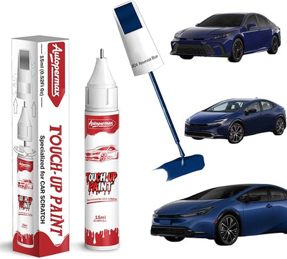 8Q4 Reservoir Blue Car Touch Up Paint for Toyota, Color Accurate Two-In-One Car Paint Scratch Repair Pen, Professional Scratch Remover for Vehicles Chips and Nicks Scuff
