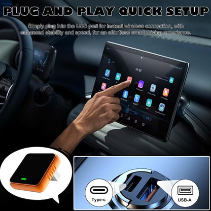 Wireless Carplay Adapter for Ford F-150 2017 2018-2022 2023 2024 2025 2026, Plug and Play Car Play Wireless Adapter, 2 in 1 CarPlay Accessories, Auto Reconnect