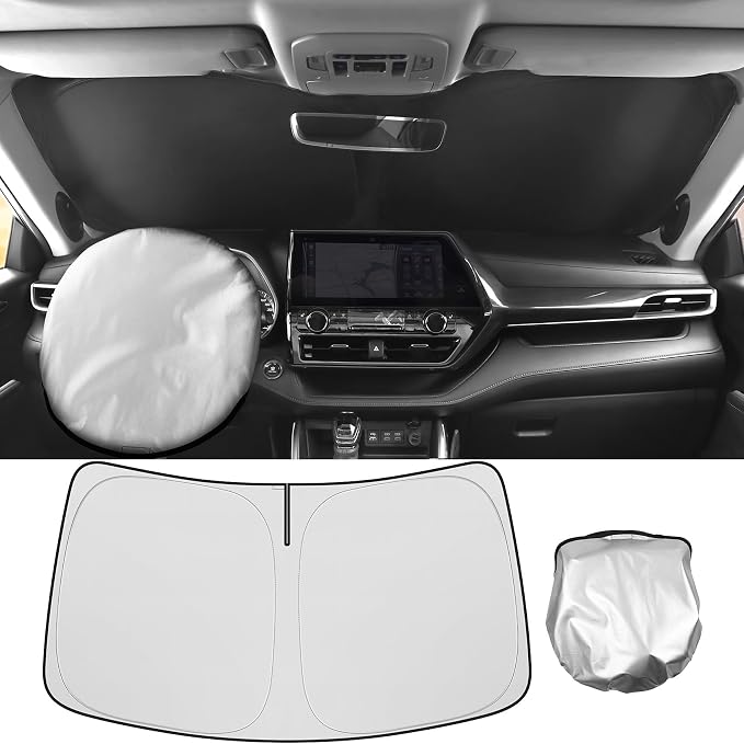 Windshield Sun Shade fit for 2016-2023 2024 2025 2026 Volvo XC90 Accessories Front Windshield Sun Shade Foldable Sunshade Protector