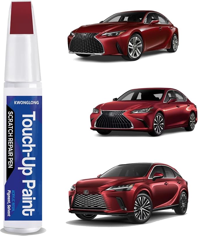3R1 Matador Red Mica Car Touch-Up Paint for Lexus RCF LC500, 2-in-1 Car Paint Scratch Repair Kit, Quick & Easy Solution to Repair