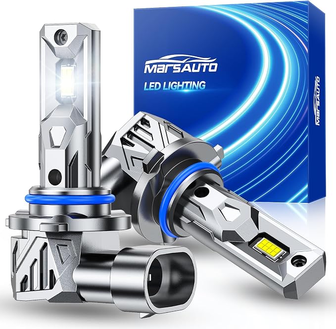 Marsauto - 9005 Halogen Headlight Bulb - High-Performance Car Headlight - Halogen Light with No Glare - for Automotive - 2 Bulbs