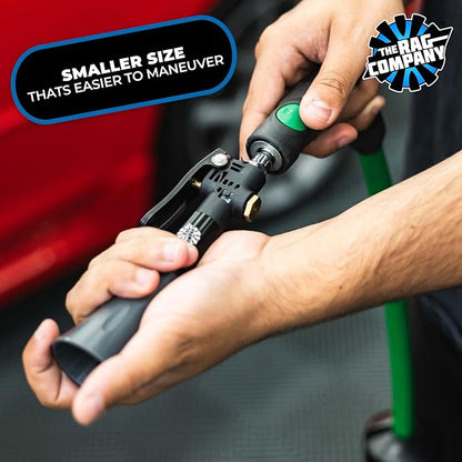 The Rag Company - Ultra Air Blaster Mini - Lift and Blast Dirt and Debris Away for Interior Detailing; Durable and Ergonomic Metal Design; Trigger Operated