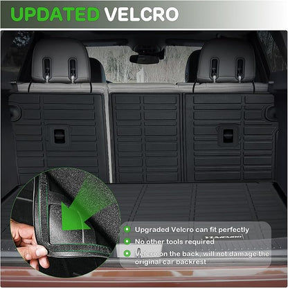 Floor Mats for 2024 2025 2026 Chevrolet Trax Upgrade Trunk Mat with Backrest Mat All Weather Floor Liners TPE Rubber Cargo Liner Fit for 2026 Chevy Trax Anti-Slip Full Set Automobile Mats Accessories