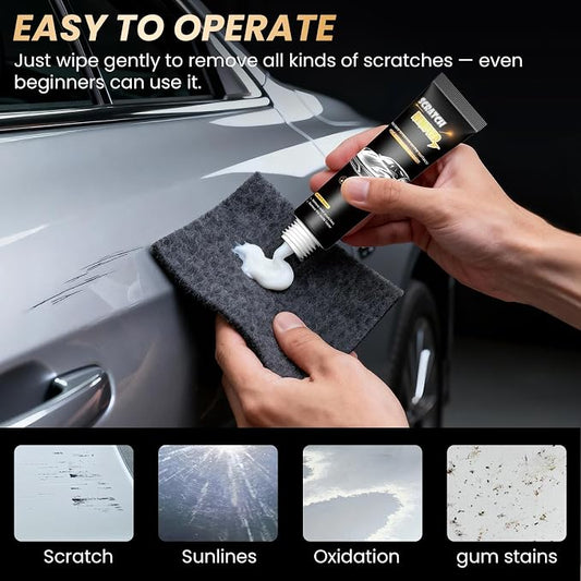 MALOK Car Scratch Remover, 2026 Nano Sparkle Magic Cleaning Cloth, Car Paint Scratch Repair Kit for Minor Polish Scratch & Water Spots Remover, Universal Fit for Vehicles