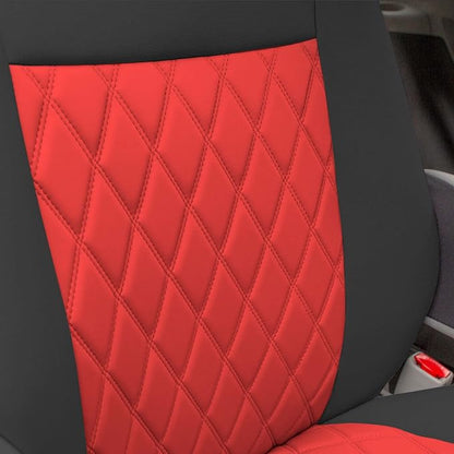 FH Group Custom Fit Car Seat Covers Specifically Made for 2011-2020 Toyota Sienna 7-8 Seater with Ultraflex Neoprene Water Resistant Automotive Seat Covers - Front Set Red