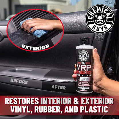 Chemical Guys All Surface Clean and Shine Kit with Storage Bag Interior Cleaner Glass Cleaner Dressing Microfiber Towels and Brushes Giftable Car Care Set