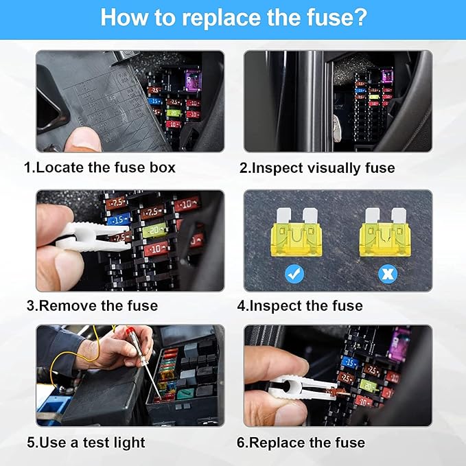 Sonew 10 Medium Car Assortment Set Kit, Quick Response, High Safety, Transparent Marking, Compact Size, For Car Power Supply Failure, Widely Used in Vehicles, Digital Camera, etc.