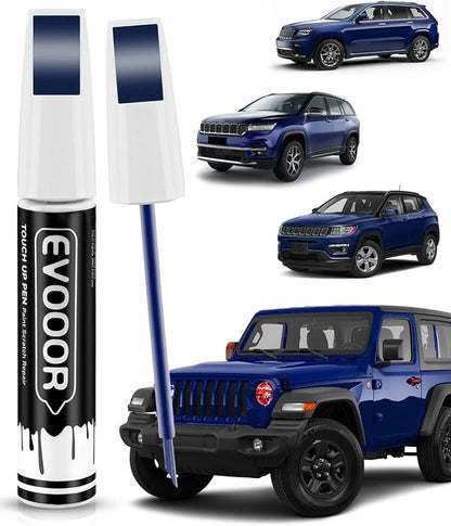 PBM/SBM Ocean Blue Touch Up Paint Compatible with JeepExact Match 2 in 1 Touch up Paint for Chips and Nicks Repair