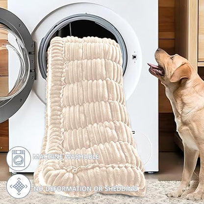 Dog Car Seat Waterproof Bed Cover Non-Slip Car Back Seat Soft and Comfortabl Pet Bed Mat Car Blanket for Travel Backseat Extender Seat Covers Dog Bed for Cars Trucks and SUVs (Brown Cover 23.6” x 51”)