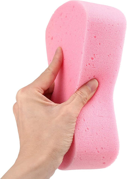 X AUTOHAUX Pink Auto Car Cleaning Sponge Block Washing Eraser Remover Pad Absorbent Foam