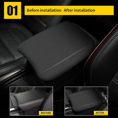 AOMSAZTO Neoprene Armrest Center Console Cover for 2017-2022 Honda CRV Black