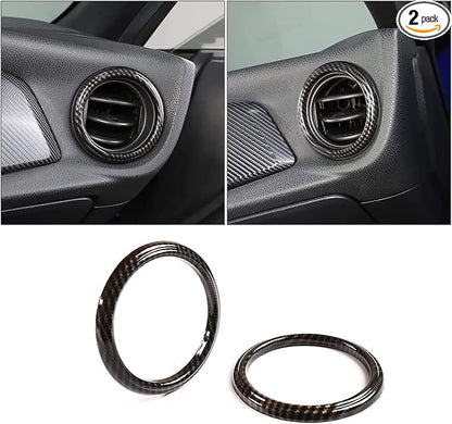 Car Accessories Fit for Subaru BRZ &Toyota 86 Accessories 2012-2020 Interior Center Consoles Decoration AC Air Outlet Vent Front + Side Frame Trims Cover kit (Carbon Fiber Style) ABS 2 PCS