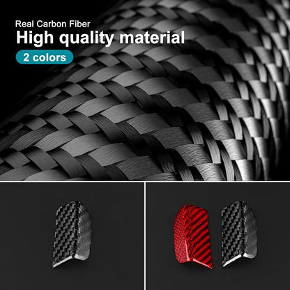 AIRSPEED Hard Carbon Fiber for Subaru BRZ Toyota GR86 2021 2022 2023 2024 2025 Car Armrest Box Button Cover Center Console Interior Trim Accessories, Black