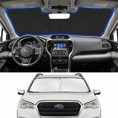 Custom Fit Windshield Sun Shade for Subaru Ascent 2019-2026 | Custom Fit Windshield Cover, Blocks UV Rays, Double-Layer Heat Shield, Durable Frame, Easy Fold & Storage