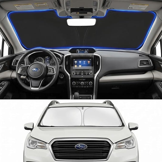 Custom Fit Windshield Sun Shade for Subaru Ascent 2019-2026 | Custom Fit Windshield Cover, Blocks UV Rays, Double-Layer Heat Shield, Durable Frame, Easy Fold & Storage