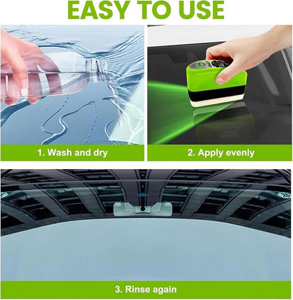Oil-Free Car Glass Brushes, Upgrade Clear Vision Glass Cleaner, Automotive Oil Film Cleaning Brush for Car Windows, Clearvision Cars Windshield Cleaner Tool (150ml)